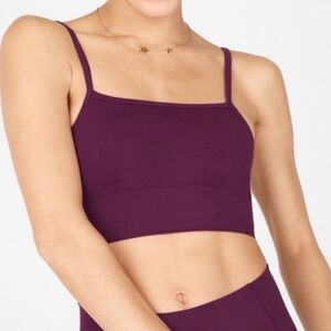 fabletics square neck rubbed sports bra